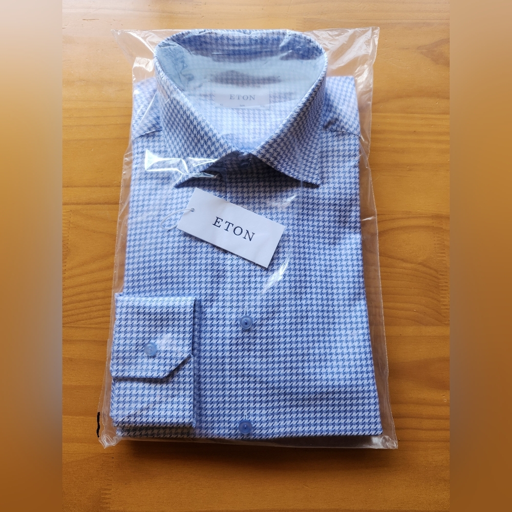 ETON Men's Dress Shirt Size 42 Slim 16.5 Neck NWT